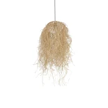 GLOBOSTAR® PIOVERE 205-0078 Boho Κρεμαστό Φωτιστικό Οροφής με Ντουί 1 x E27 AC 220-240V IP20 - Μπεζ - M35 x Π35 x Υ70cm