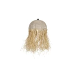 GLOBOSTAR® PLUVIA 205-0081 Boho Κρεμαστό Φωτιστικό Οροφής με Ντουί 1 x E27 AC 220-240V IP20 - Μπεζ - M40 x Π40 x Υ70cm