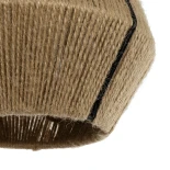 GLOBOSTAR® PULVIS 205-0083 Boho Κρεμαστό Φωτιστικό Οροφής με Ντουί 1 x E27 AC 220-240V IP20 - Μπεζ - M22 x Π22 x Υ22cm