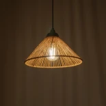 GLOBOSTAR® FUNIS 205-0084 Boho Κρεμαστό Φωτιστικό Οροφής με Ντουί 1 x E27 AC 220-240V IP20 - Μπεζ - M25 x Π25 x Υ16cm