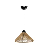 GLOBOSTAR® FUNIS 205-0084 Boho Κρεμαστό Φωτιστικό Οροφής με Ντουί 1 x E27 AC 220-240V IP20 - Μπεζ - M25 x Π25 x Υ16cm