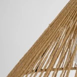 GLOBOSTAR® FUNIS 205-0084 Boho Κρεμαστό Φωτιστικό Οροφής με Ντουί 1 x E27 AC 220-240V IP20 - Μπεζ - M25 x Π25 x Υ16cm