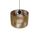 GLOBOSTAR® SAFA 205-0085 Boho Κρεμαστό Φωτιστικό Οροφής με Ντουί 1 x E27 AC 220-240V IP20 - Μπεζ - M30 x Π30 x Υ26cm