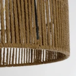 GLOBOSTAR® SAFA 205-0085 Boho Κρεμαστό Φωτιστικό Οροφής με Ντουί 1 x E27 AC 220-240V IP20 - Μπεζ - M30 x Π30 x Υ26cm