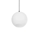 GLOBOSTAR® GABIA 206-0001 Μοντέρνο Κρεμαστό Φωτιστικό Οροφής με Ντουί 1 x E27 AC 220-240V IP20 - Λευκό - Μ25 x Π25 x Υ26cm