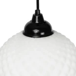 GLOBOSTAR® KEGEL 206-0004 Μοντέρνο Κρεμαστό Φωτιστικό Οροφής με Ντουί 1 x E27 AC 220-240V IP20 - Λευκό - Μ20 x Π20 x Υ20cm