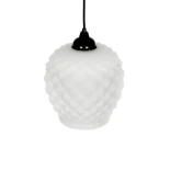 GLOBOSTAR® KEGEL 206-0005 Μοντέρνο Κρεμαστό Φωτιστικό Οροφής με Ντουί 1 x E27 AC 220-240V IP20 - Λευκό - Μ19 x Π19 x Υ19cm