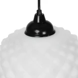 GLOBOSTAR® KEGEL 206-0005 Μοντέρνο Κρεμαστό Φωτιστικό Οροφής με Ντουί 1 x E27 AC 220-240V IP20 - Λευκό - Μ19 x Π19 x Υ19cm