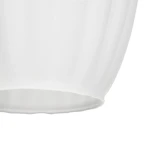 GLOBOSTAR® GURIA 206-0008 Μοντέρνο Κρεμαστό Φωτιστικό Οροφής με Ντουί 1 x E27 AC 220-240V IP20 - Λευκό - Μ19 x Π19 x Υ26cm