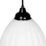 GLOBOSTAR® GURIA 206-0008 Μοντέρνο Κρεμαστό Φωτιστικό Οροφής με Ντουί 1 x E27 AC 220-240V IP20 - Λευκό - Μ19 x Π19 x Υ26cm