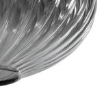 GLOBOSTAR® PERA 206-0010 Μοντέρνο Κρεμαστό Φωτιστικό Οροφής με Ντουί 1 x E27 AC 220-240V IP20 - Μαύρο Φιμέ - Μ30 x Π30 x Υ22cm