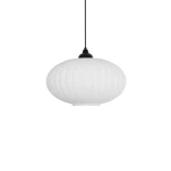 GLOBOSTAR® PERA 206-0011 Μοντέρνο Κρεμαστό Φωτιστικό Οροφής με Ντουί 1 x E27 AC 220-240V IP20 - Λευκό - Μ30 x Π30 x Υ22cm