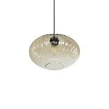 GLOBOSTAR® PERA 206-0012 Μοντέρνο Κρεμαστό Φωτιστικό Οροφής με Ντουί 1 x E27 AC 220-240V IP20 - Mελί - Μ30 x Π30 x Υ22cm