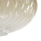 GLOBOSTAR® PERA 206-0012 Μοντέρνο Κρεμαστό Φωτιστικό Οροφής με Ντουί 1 x E27 AC 220-240V IP20 - Mελί - Μ30 x Π30 x Υ22cm