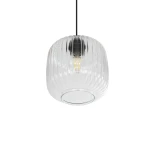 GLOBOSTAR® MELONI 206-0013 Μοντέρνο Κρεμαστό Φωτιστικό Οροφής με Ντουί 1 x E27 AC 220-240V IP20 - Διάφανο - Μ20 x Π20 x Υ24cm