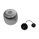 GLOBOSTAR® MELONI 206-0014 Μοντέρνο Κρεμαστό Φωτιστικό Οροφής με Ντουί 1 x E27 AC 220-240V IP20 - Μαύρο Φιμέ - Μ20 x Π20 x Υ24cm