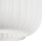 GLOBOSTAR® MELONI 206-0015 Μοντέρνο Κρεμαστό Φωτιστικό Οροφής με Ντουί 1 x E27 AC 220-240V IP20 - Λευκό - Μ20 x Π20 x Υ24cm