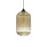 GLOBOSTAR® MELONI 206-0020 Μοντέρνο Κρεμαστό Φωτιστικό Οροφής με Ντουί 1 x E27 AC 220-240V IP20 - Mελί - Μ20 x Π20 x Υ38cm