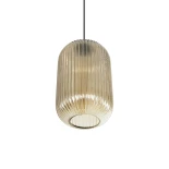 GLOBOSTAR® MELONI 206-0020 Μοντέρνο Κρεμαστό Φωτιστικό Οροφής με Ντουί 1 x E27 AC 220-240V IP20 - Mελί - Μ20 x Π20 x Υ38cm