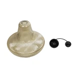 GLOBOSTAR® VERRE 206-0022 Μοντέρνο Κρεμαστό Φωτιστικό Οροφής με Ντουί 1 x E27 AC 220-240V IP20 - Mελί - Μ38 x Π38 x Υ34cm