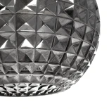 GLOBOSTAR® BASTIK 206-0026 Μοντέρνο Κρεμαστό Φωτιστικό Οροφής με Ντουί 1 x E27 AC 220-240V IP20 - Μαύρο Φιμέ - Μ22 x Π22 x Υ26cm