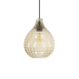 GLOBOSTAR® BASTIK 206-0027 Μοντέρνο Κρεμαστό Φωτιστικό Οροφής με Ντουί 1 x E27 AC 220-240V IP20 - Mελί - Μ22 x Π22 x Υ26cm