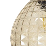 GLOBOSTAR® BASTIK 206-0027 Μοντέρνο Κρεμαστό Φωτιστικό Οροφής με Ντουί 1 x E27 AC 220-240V IP20 - Mελί - Μ22 x Π22 x Υ26cm