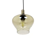 GLOBOSTAR® OVOCE 206-0033 Μοντέρνο Κρεμαστό Φωτιστικό Οροφής με Ντουί 1 x E27 AC 220-240V IP20 - Mελί - Μ20 x Π20 x Υ22cm