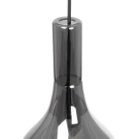 GLOBOSTAR® ΤΟΝΕ 206-0034 Μοντέρνο Κρεμαστό Φωτιστικό Οροφής με Ντουί 1 x E27 AC 220-240V IP20 - Μαύρο Φιμέ - Μ20 x Π20 x Υ36cm