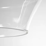 GLOBOSTAR® TORU 206-0042 Μοντέρνο Κρεμαστό Φωτιστικό Οροφής με Ντουί 1 x E27 AC 220-240V IP20 - Διάφανο - Μ20 x Π20 x Υ31cm