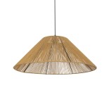 GLOBOSTAR® HATA 205-0037 Boho Κρεμαστό Φωτιστικό Οροφής με Ντουί 1 x E27 AC 220-240V IP20 - Μπεζ - M60 x Π60 x Υ27cm