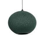 GLOBOSTAR® SOLEI 205-0013 Boho Κρεμαστό Φωτιστικό Οροφής με Ντουί 1 x E27 AC 220-240V IP20 - Πράσινο - M40 x Π40 x Υ36cm