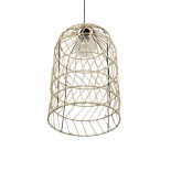 GLOBOSTAR® NETI 205-0025 Boho Κρεμαστό Φωτιστικό Οροφής με Ντουί 1 x E27 AC 220-240V IP20 - Μπεζ - M35 x Π35 x Υ63cm
