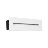 kelvo® STEPART KLV-101-0088 Μοντέρνο Χωνευτό Φωτιστικό Σκαλοπατιού - Διαδρόμου LED 6W 750lm 45° AC 220-240V Αδιάβροχο IP65 Θερμό Λευκό 2700K - Lumileds SMD Chip & TÜV SÜD Driver - Λευκό Ματ - Μ21 x Π5.5 x Υ6.5cm / Q20.3 x 5.6cm - 5 Χρόνια Εγγύηση