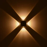 kelvo® ARKOS KLV-101-0108 Μοντέρνο Φωτιστικό Τοίχου - Απλίκα LED 8W 840lm 15° AC 220-240V Αδιάβροχο IP65 Θερμό Λευκό 2700K - Lumileds COB Chip & TÜV SÜD Driver - Γκρι Ανθρακί Ματ - Μ13 x Π5.5 x Υ13cm - 5 Χρόνια Εγγύηση