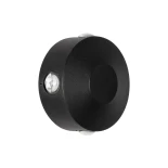 kelvo® ARKOS KLV-101-0107 Μοντέρνο Φωτιστικό Τοίχου - Απλίκα LED 8W 840lm 15° AC 220-240V Αδιάβροχο IP65 Θερμό Λευκό 2700K - Lumileds COB Chip & TÜV SÜD Driver - Μαύρο Ματ - Μ13 x Π5.5 x Υ13cm - 5 Χρόνια Εγγύηση