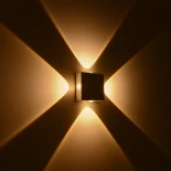 kelvo® ARKOS KLV-101-0112 Μοντέρνο Φωτιστικό Τοίχου - Απλίκα LED 8W 840lm 15° AC 220-240V Αδιάβροχο IP65 Θερμό Λευκό 2700K - Lumileds COB Chip & TÜV SÜD Driver - Λευκό Ματ - Μ14 x Π5.5 x Υ14cm - 5 Χρόνια Εγγύηση
