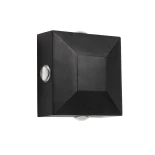 kelvo® ARKOS KLV-101-0110 Μοντέρνο Φωτιστικό Τοίχου - Απλίκα LED 8W 840lm 15° AC 220-240V Αδιάβροχο IP65 Θερμό Λευκό 2700K - Lumileds COB Chip & TÜV SÜD Driver - Μαύρο Ματ - Μ14 x Π5.5 x Υ14cm - 5 Χρόνια Εγγύηση