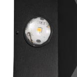 kelvo® ARKOS KLV-101-0110 Μοντέρνο Φωτιστικό Τοίχου - Απλίκα LED 8W 840lm 15° AC 220-240V Αδιάβροχο IP65 Θερμό Λευκό 2700K - Lumileds COB Chip & TÜV SÜD Driver - Μαύρο Ματ - Μ14 x Π5.5 x Υ14cm - 5 Χρόνια Εγγύηση