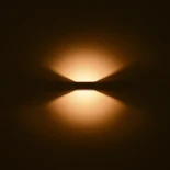 kelvo® AURA KLV-101-0118 Μοντέρνο Φωτιστικό Τοίχου - Απλίκα LED 7W 875lm 45° AC 220-240V Αδιάβροχο IP65 Θερμό Λευκό 2700K - Bridgelux COB Chip & TÜV SÜD Driver - Λευκό Ματ - Μ13 x Π15 x Υ4.5cm - 5 Χρόνια Εγγύηση