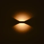 kelvo® AURA KLV-101-0117 Μοντέρνο Φωτιστικό Τοίχου - Απλίκα LED 7W 875lm 45° AC 220-240V Αδιάβροχο IP65 Θερμό Λευκό 2700K - Bridgelux COB Chip & TÜV SÜD Driver - Γκρι Ανθρακί Ματ - Μ13 x Π15 x Υ4.5cm - 5 Χρόνια Εγγύηση