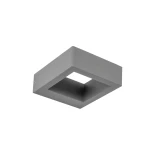 kelvo® AURA KLV-101-0117 Μοντέρνο Φωτιστικό Τοίχου - Απλίκα LED 7W 875lm 45° AC 220-240V Αδιάβροχο IP65 Θερμό Λευκό 2700K - Bridgelux COB Chip & TÜV SÜD Driver - Γκρι Ανθρακί Ματ - Μ13 x Π15 x Υ4.5cm - 5 Χρόνια Εγγύηση