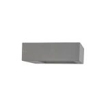 kelvo® AURA KLV-101-0117 Μοντέρνο Φωτιστικό Τοίχου - Απλίκα LED 7W 875lm 45° AC 220-240V Αδιάβροχο IP65 Θερμό Λευκό 2700K - Bridgelux COB Chip & TÜV SÜD Driver - Γκρι Ανθρακί Ματ - Μ13 x Π15 x Υ4.5cm - 5 Χρόνια Εγγύηση