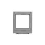 kelvo® AURA KLV-101-0117 Μοντέρνο Φωτιστικό Τοίχου - Απλίκα LED 7W 875lm 45° AC 220-240V Αδιάβροχο IP65 Θερμό Λευκό 2700K - Bridgelux COB Chip & TÜV SÜD Driver - Γκρι Ανθρακί Ματ - Μ13 x Π15 x Υ4.5cm - 5 Χρόνια Εγγύηση