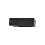 kelvo® AURA KLV-101-0116 Μοντέρνο Φωτιστικό Τοίχου - Απλίκα LED 7W 875lm 45° AC 220-240V Αδιάβροχο IP65 Θερμό Λευκό 2700K - Bridgelux COB Chip & TÜV SÜD Driver - Μαύρο Ματ - Μ13 x Π15 x Υ4.5cm - 5 Χρόνια Εγγύηση