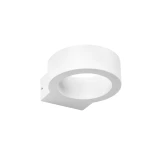 kelvo® AURA KLV-101-0115 Μοντέρνο Φωτιστικό Τοίχου - Απλίκα LED 7W 875lm 45° AC 220-240V Αδιάβροχο IP65 Θερμό Λευκό 2700K - Lumileds COB Chip & TÜV SÜD Driver - Λευκό Ματ - Μ15 x Π13 x Υ4.5cm - 5 Χρόνια Εγγύηση