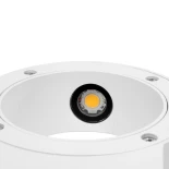 kelvo® AURA KLV-101-0115 Μοντέρνο Φωτιστικό Τοίχου - Απλίκα LED 7W 875lm 45° AC 220-240V Αδιάβροχο IP65 Θερμό Λευκό 2700K - Lumileds COB Chip & TÜV SÜD Driver - Λευκό Ματ - Μ15 x Π13 x Υ4.5cm - 5 Χρόνια Εγγύηση
