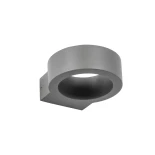 kelvo® AURA KLV-101-0114 Μοντέρνο Φωτιστικό Τοίχου - Απλίκα LED 7W 875lm 45° AC 220-240V Αδιάβροχο IP65 Θερμό Λευκό 2700K - Lumileds COB Chip & TÜV SÜD Driver - Γκρι Ανθρακί Ματ - Μ15 x Π13 x Υ4.5cm - 5 Χρόνια Εγγύηση