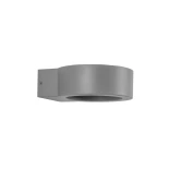 kelvo® AURA KLV-101-0114 Μοντέρνο Φωτιστικό Τοίχου - Απλίκα LED 7W 875lm 45° AC 220-240V Αδιάβροχο IP65 Θερμό Λευκό 2700K - Lumileds COB Chip & TÜV SÜD Driver - Γκρι Ανθρακί Ματ - Μ15 x Π13 x Υ4.5cm - 5 Χρόνια Εγγύηση