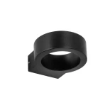kelvo® AURA KLV-101-0113 Μοντέρνο Φωτιστικό Τοίχου - Απλίκα LED 7W 875lm 45° AC 220-240V Αδιάβροχο IP65 Θερμό Λευκό 2700K - Lumileds COB Chip & TÜV SÜD Driver - Μαύρο Ματ - Μ15 x Π13 x Υ4.5cm - 5 Χρόνια Εγγύηση